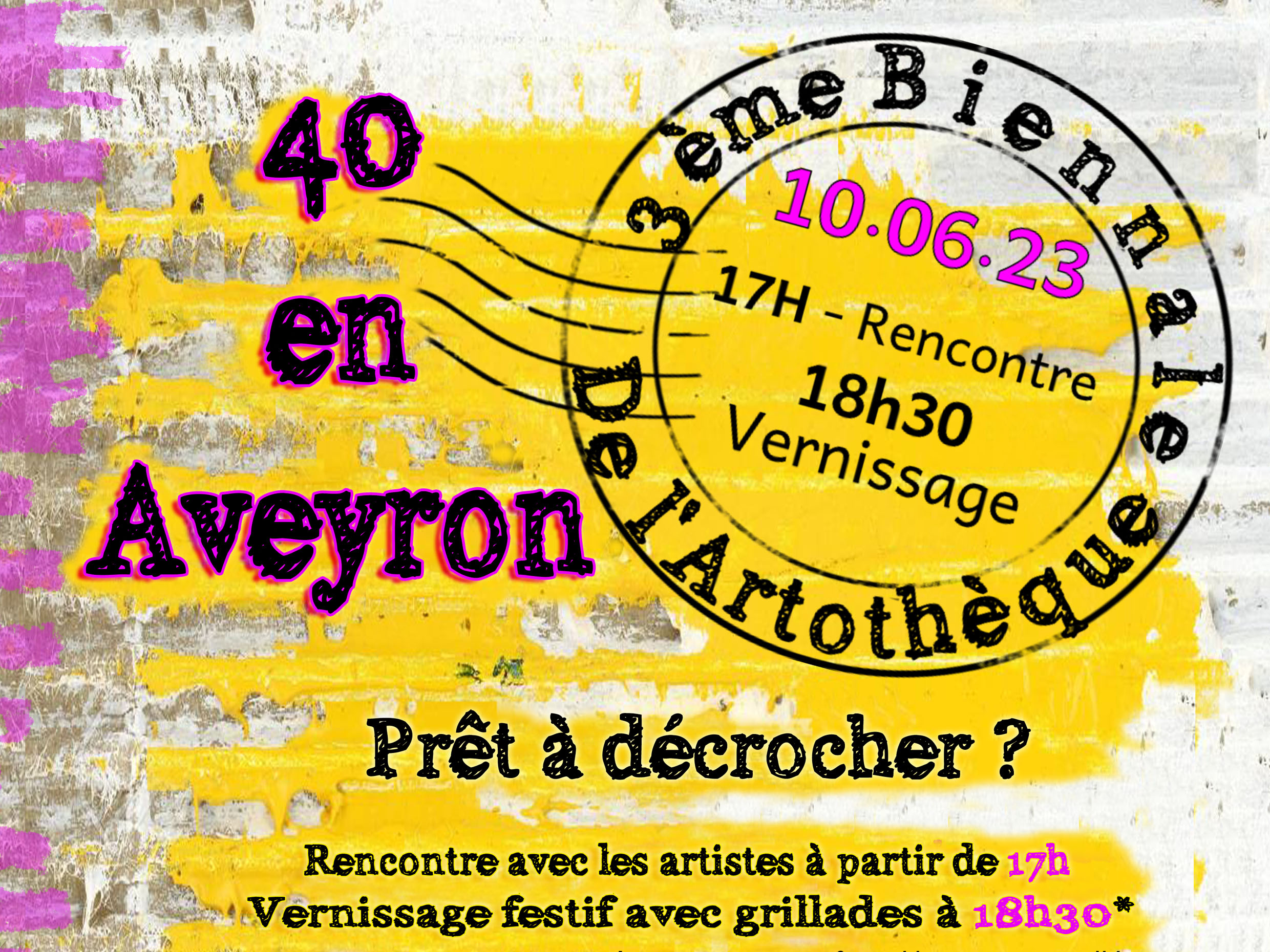 3ème Biennale de l'Artothèque · '40 en Aveyron'