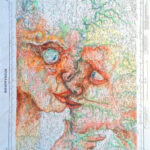 Rencontre à Rieupeyroux (Dessin sur carte, 1973)
